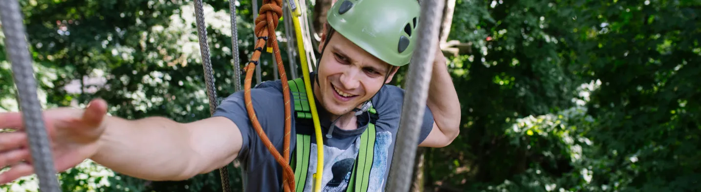Cascader Park Ropes Course in Kobylnica