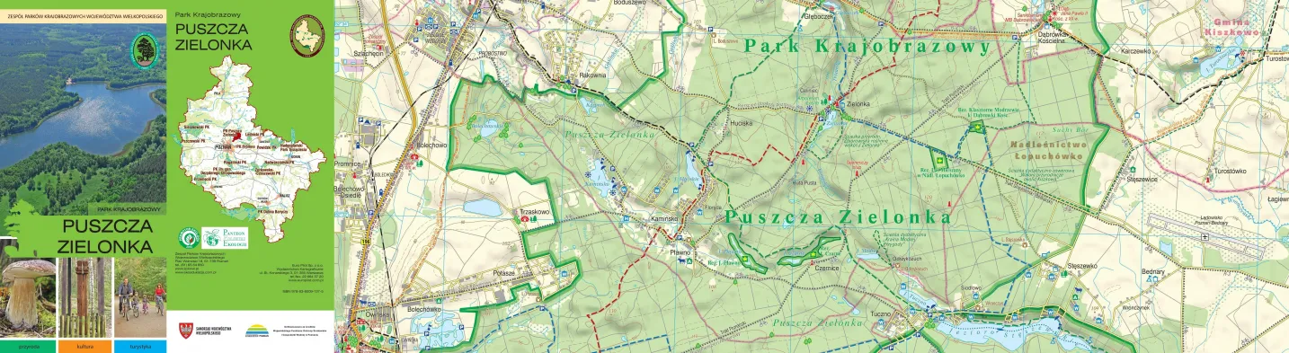 Mapa Park Krajobrazowy Puszcza Zielonka