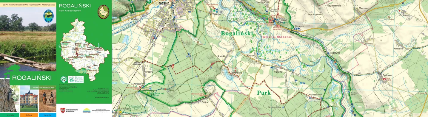 Mapa Rogaliński Park Krajobrazowy