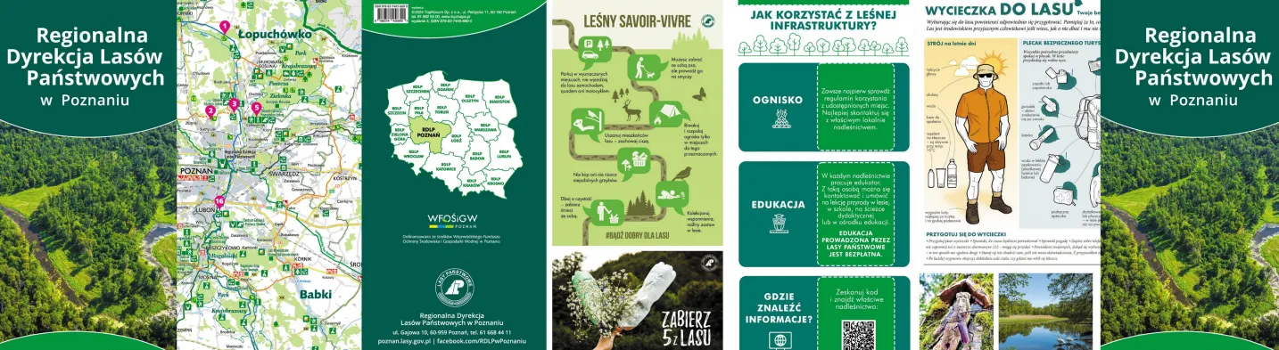 Mapa turystyczna Regionalnej Dyrekcji Lasów Państwowych w Poznaniu